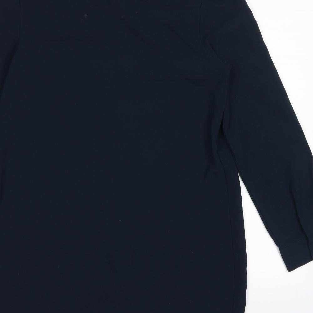 tu  Womens Blue   Basic Button-Up Size 12