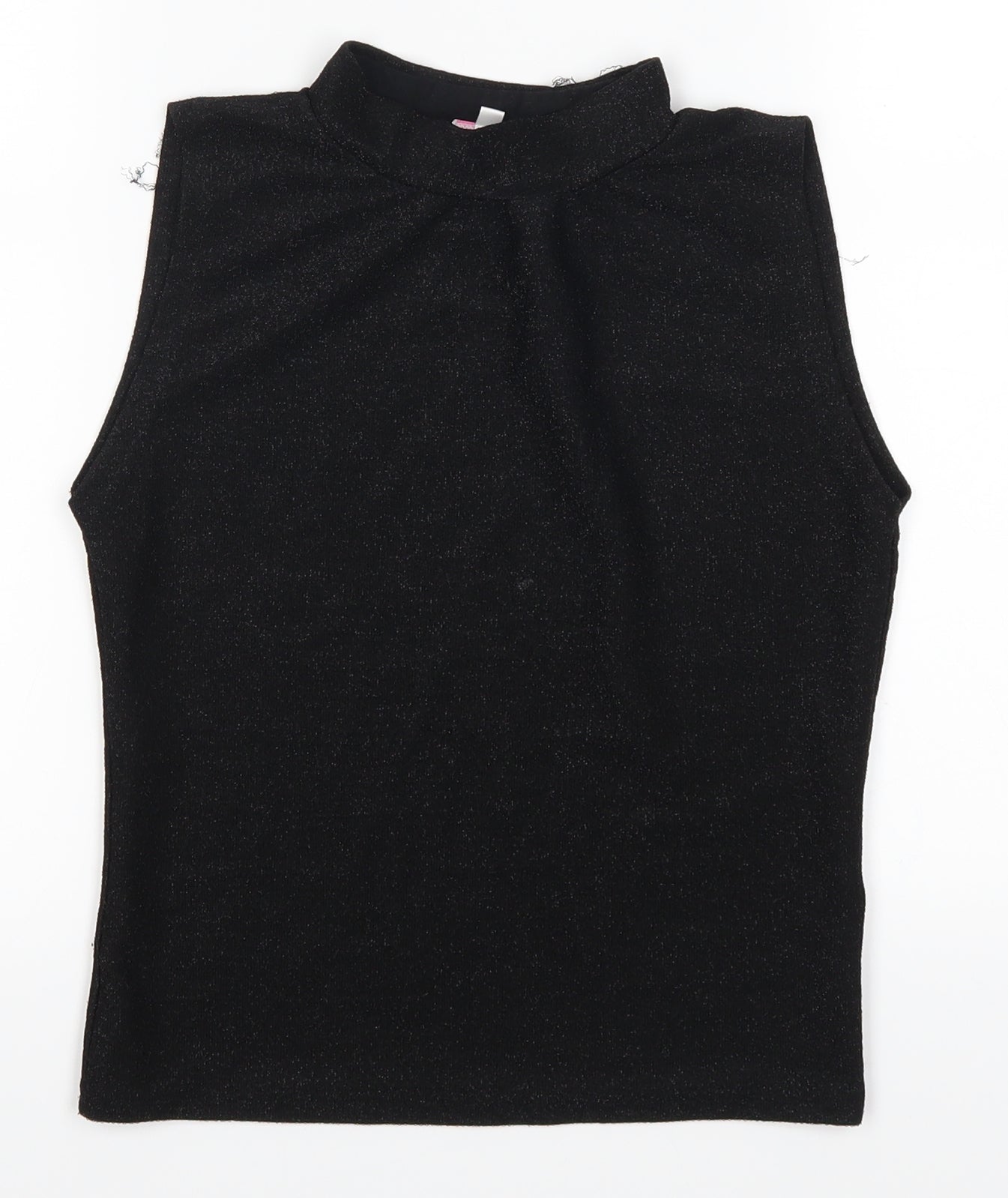 Miss E-vie Girls Black   Basic Tank Size 13-14 Years