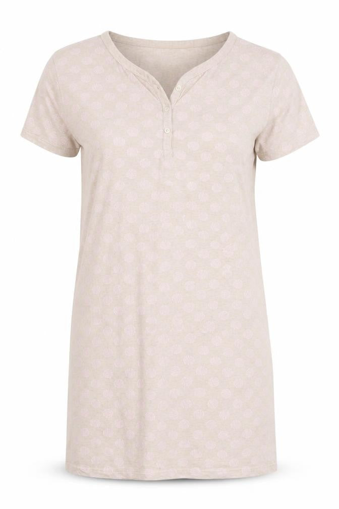 Primark Womens Beige Polka Dot  T-Shirt Dress  Size S