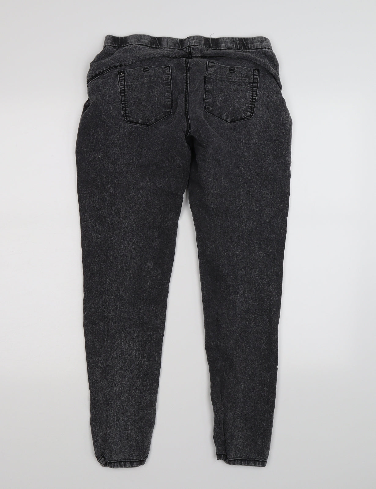 denim co Womens Black  Denim Jegging Leggings Size 10 L26 in - distressed