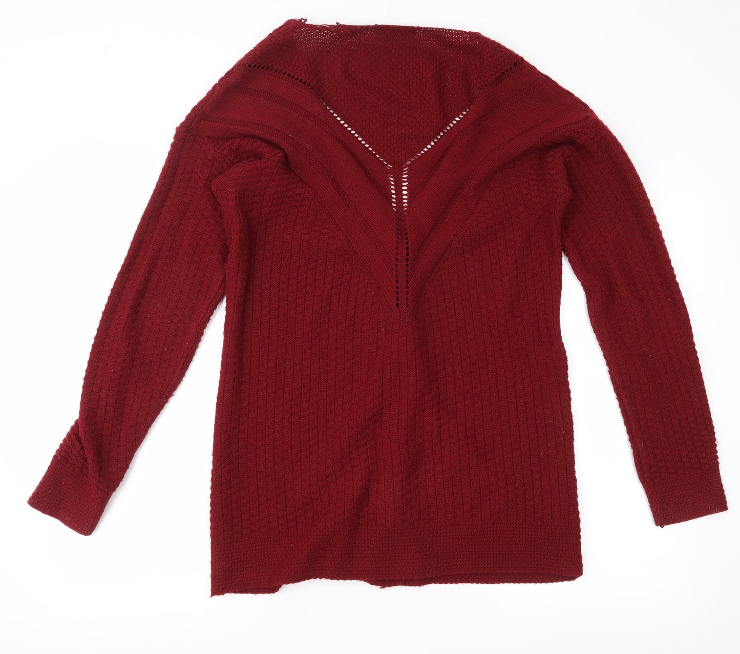 Boohoo Womens Red   Cape Jumper Size S