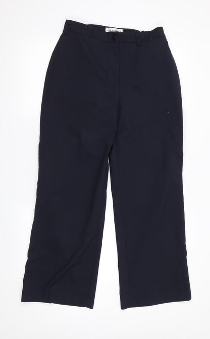 Additional front view of Alexander women’s blue trousers, size UK 12, 28.5-inch leg