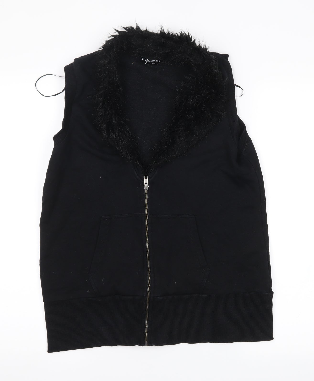 Select Womens Black   Full Zip Jumper Size 14