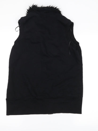 Back view of Select women’s black full zip jumper, size UK 14