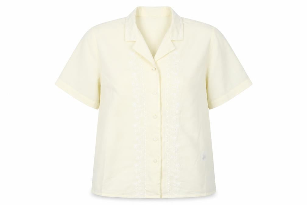 Preworn Womens Yellow   Basic Button-Up Size 12