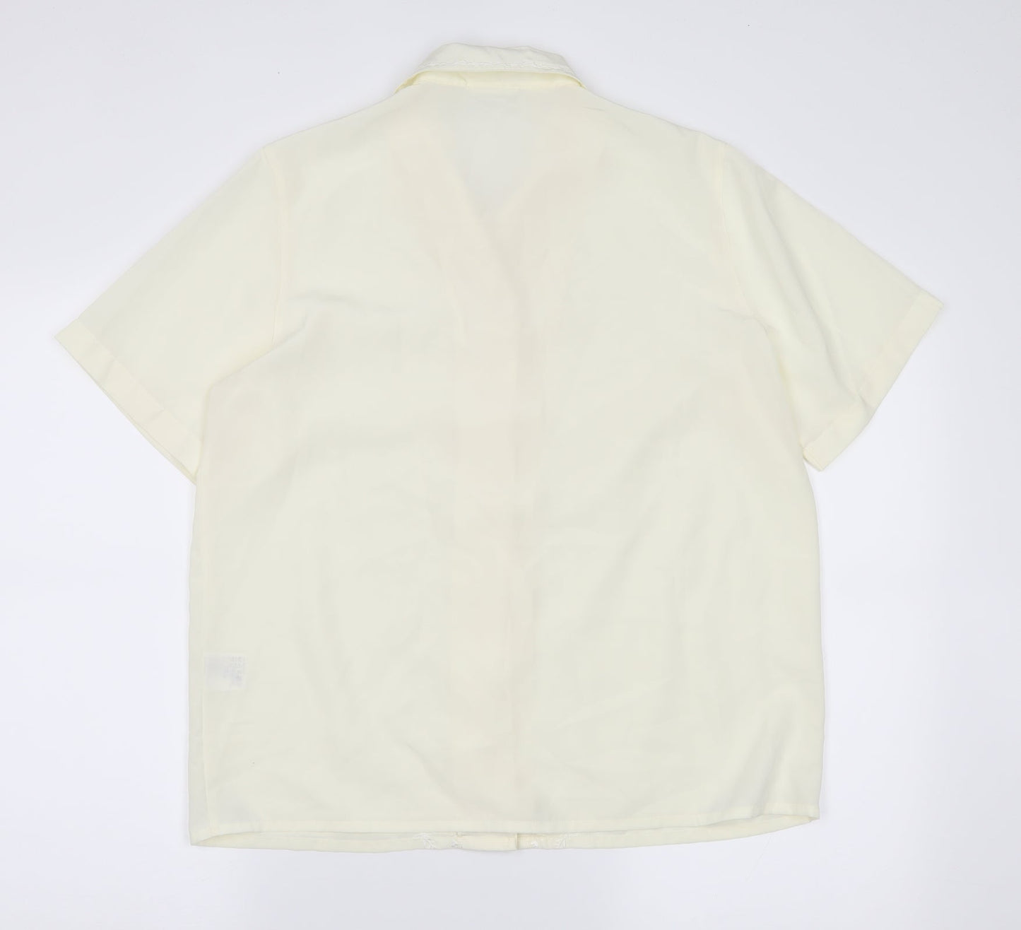 Preworn Womens Yellow   Basic Button-Up Size 12