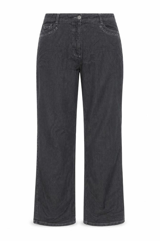 Bonita Womens Grey   Wide-Leg Jeans Size 32 in L31 in
