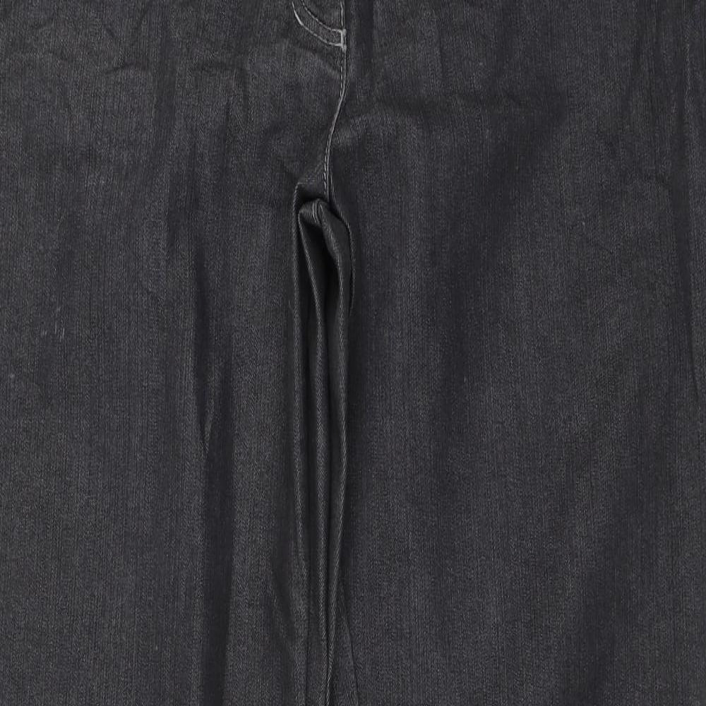 Bonita Womens Grey   Wide-Leg Jeans Size 32 in L31 in