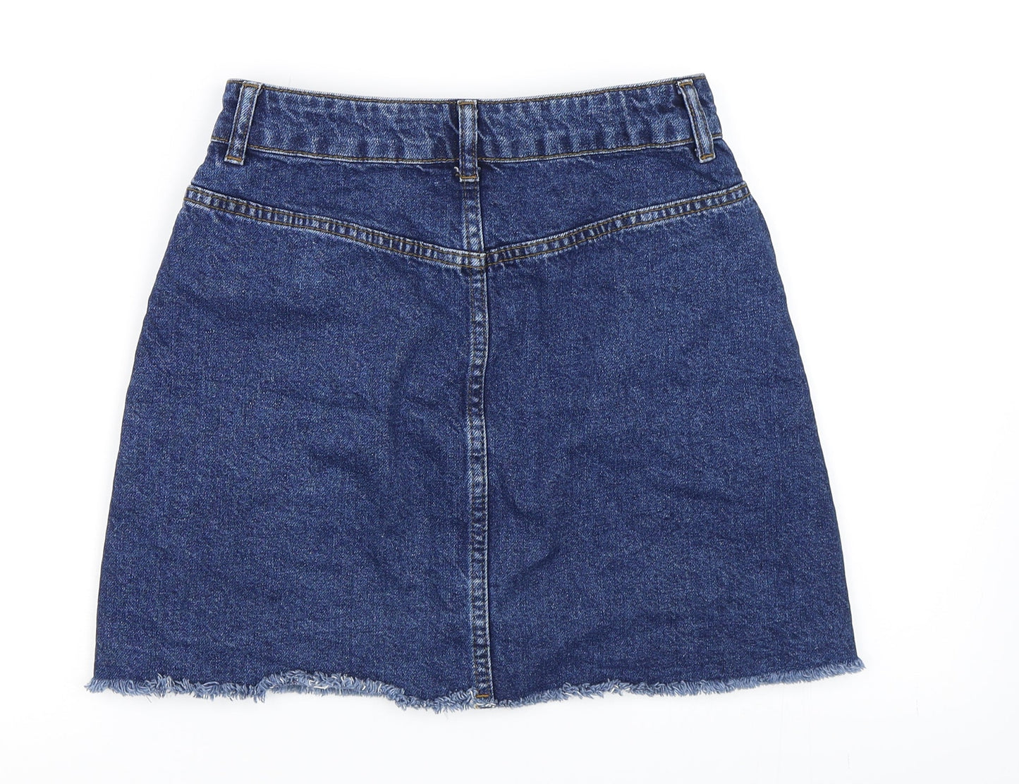 Topshop Womens Blue   A-Line Skirt Size 8