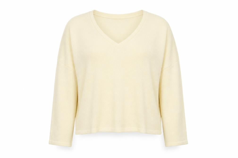 Primark Womens Yellow   Henley Jumper Size S