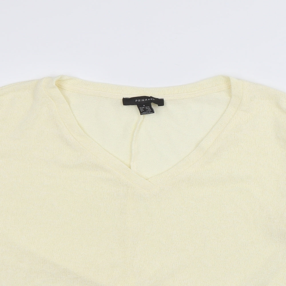 Primark Womens Yellow   Henley Jumper Size S