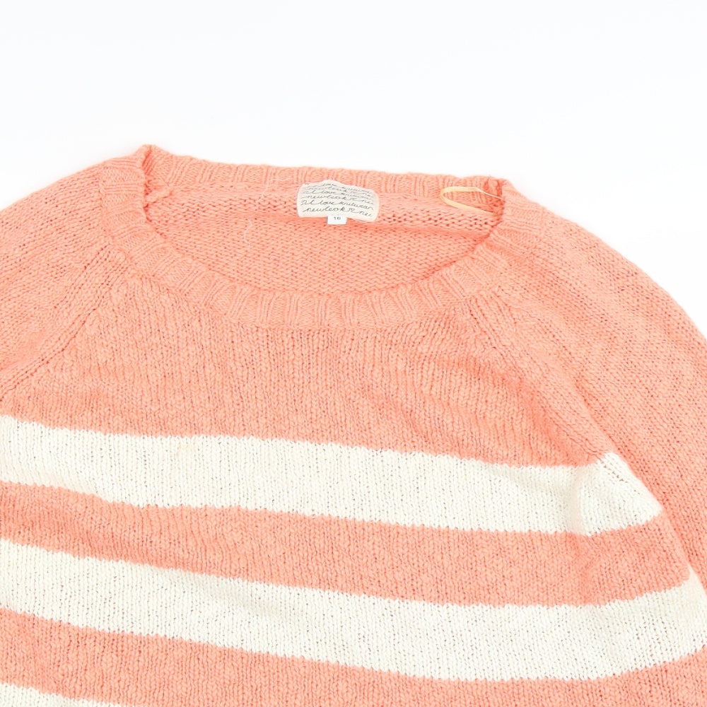 New Look Womens Red   Pullover Jumper Size 12