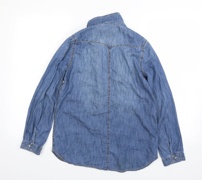 Back view of Gap girls’ blue jacket, size 2XL