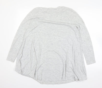 Back view of River Island women’s grey jumper, size UK 10