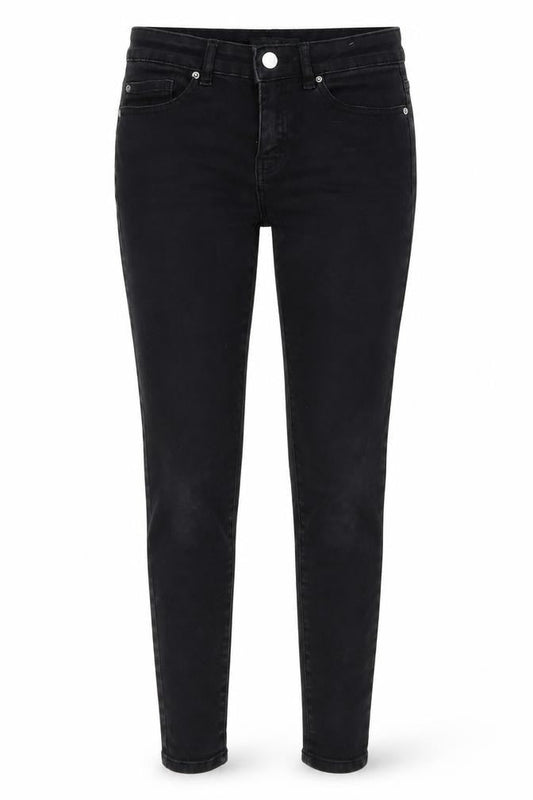 DENIMCO Womens Black   Skinny Jeans Size 12 L25 in