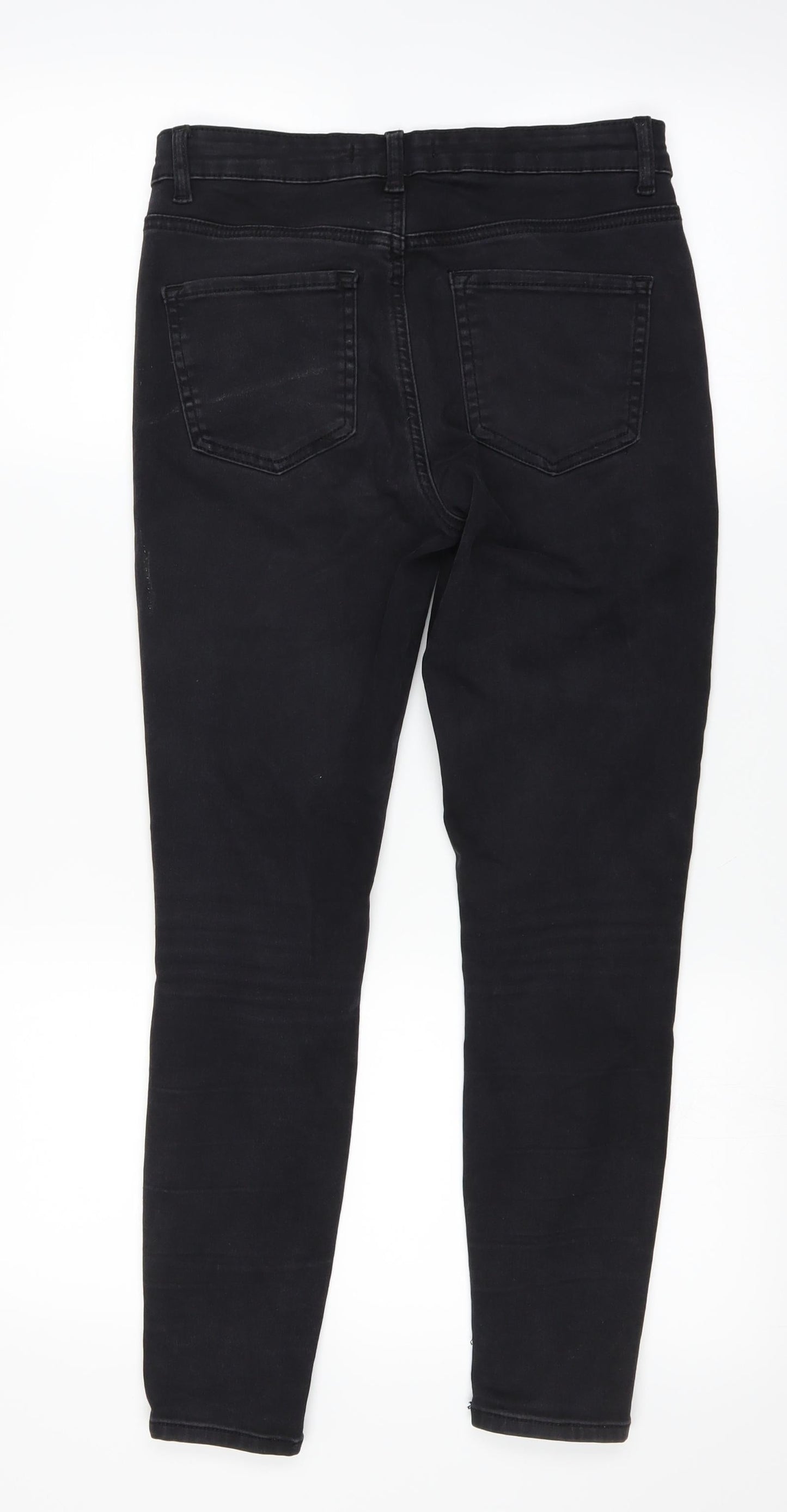 DENIMCO Womens Black   Skinny Jeans Size 12 L25 in