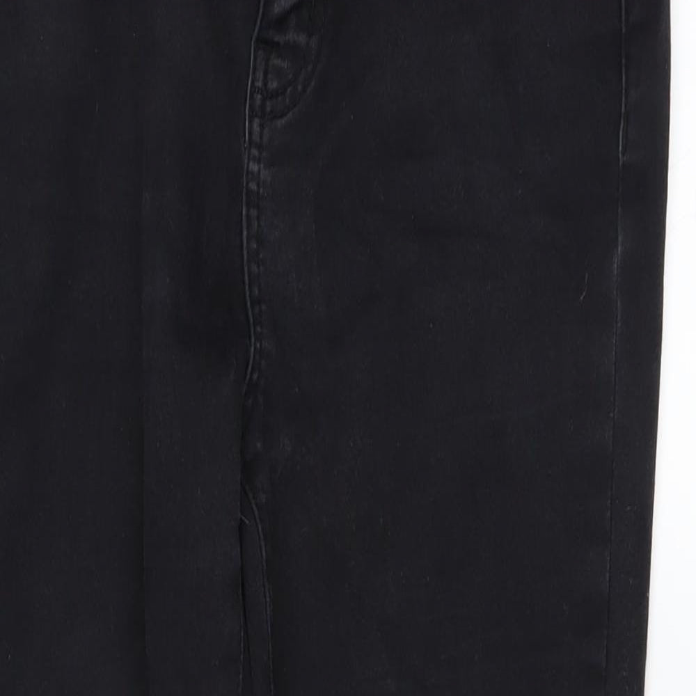 DENIMCO Womens Black   Skinny Jeans Size 12 L25 in