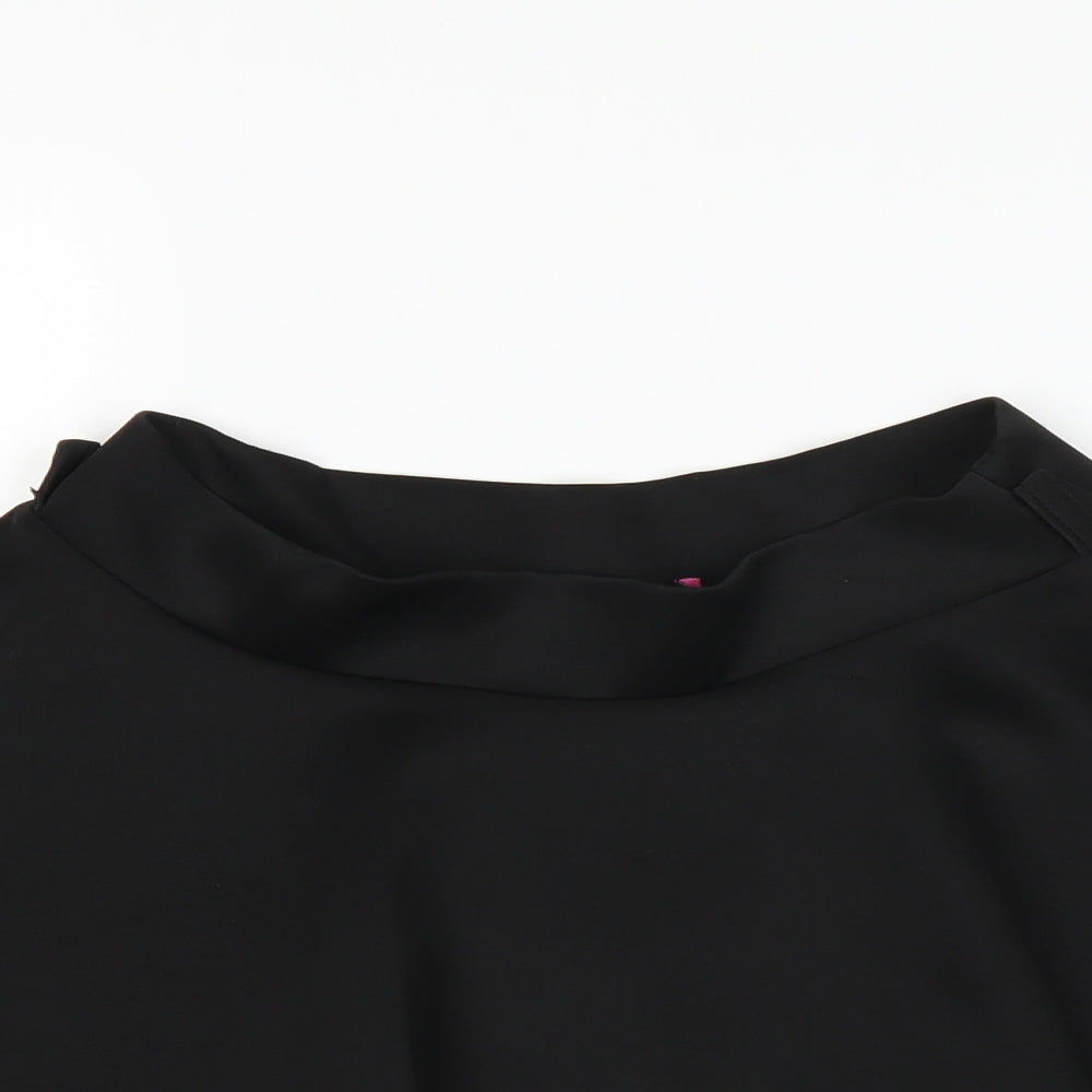 Boohoo Womens Black   A-Line Skirt Size 8