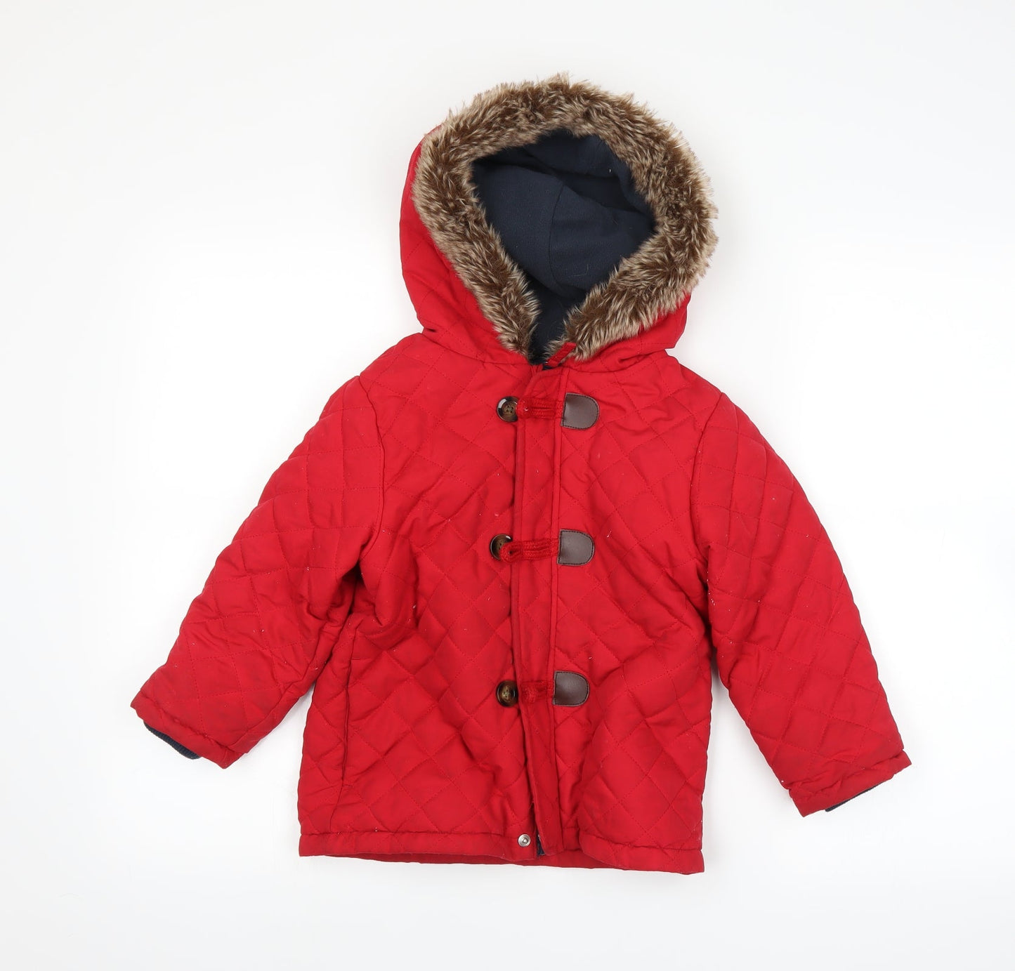 George Girls Red   Parka Coat Size S