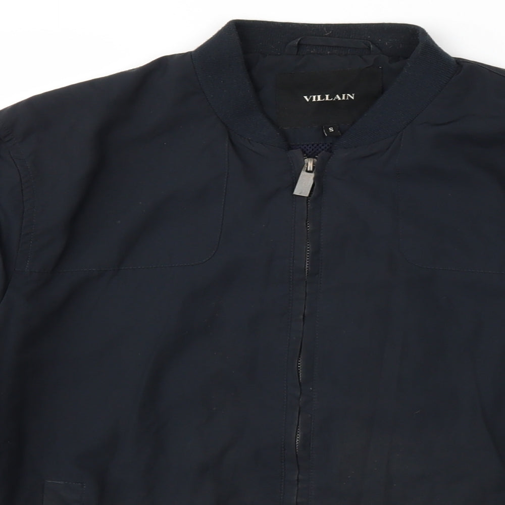 Villain Mens Black   Jacket  Size S