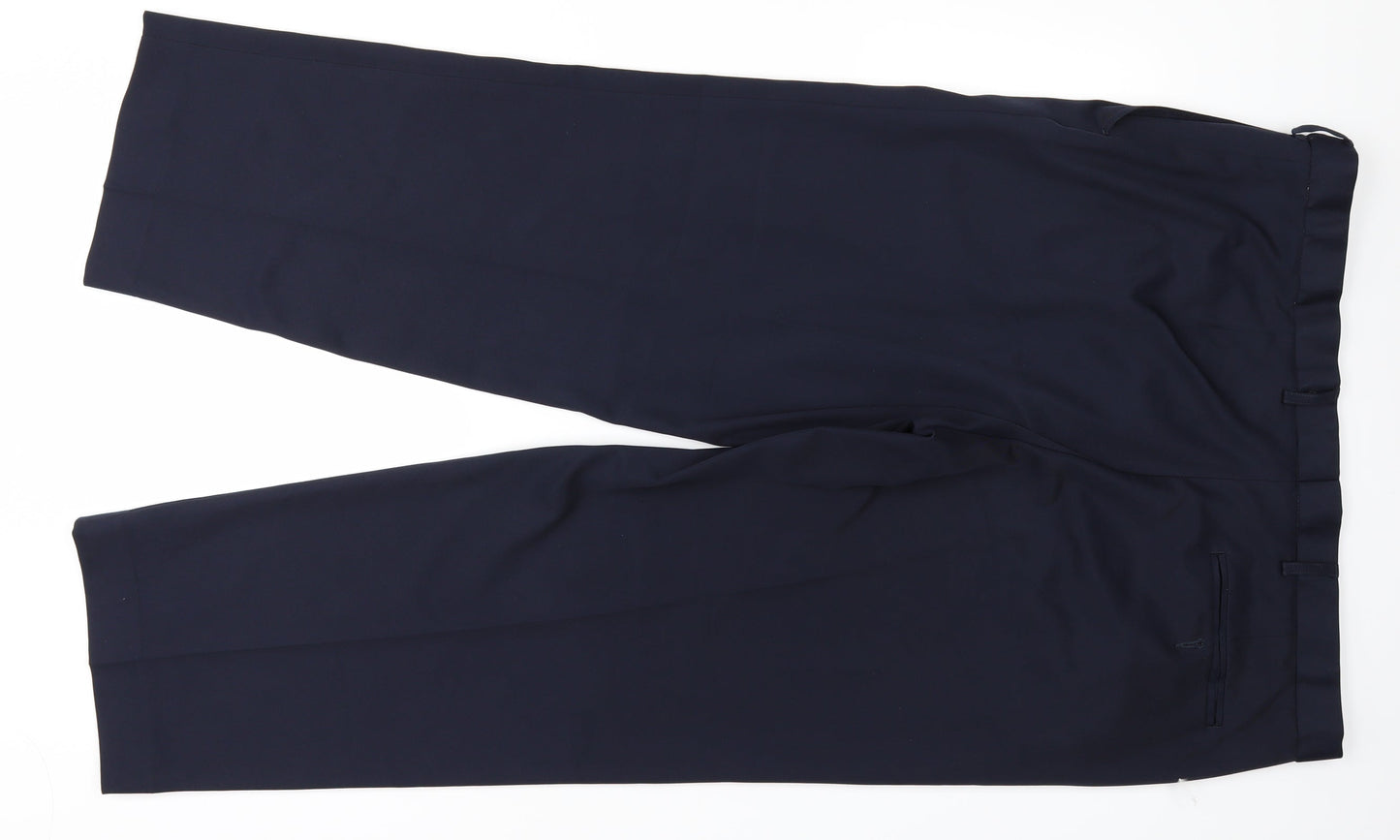 Mark and Spencer Mens Blue   Trousers  Size 18 L26 in