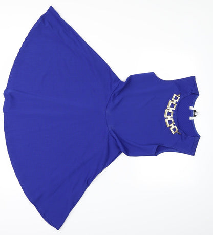 Preloved New Look Womens Blue   Mini  Size 10 - Front