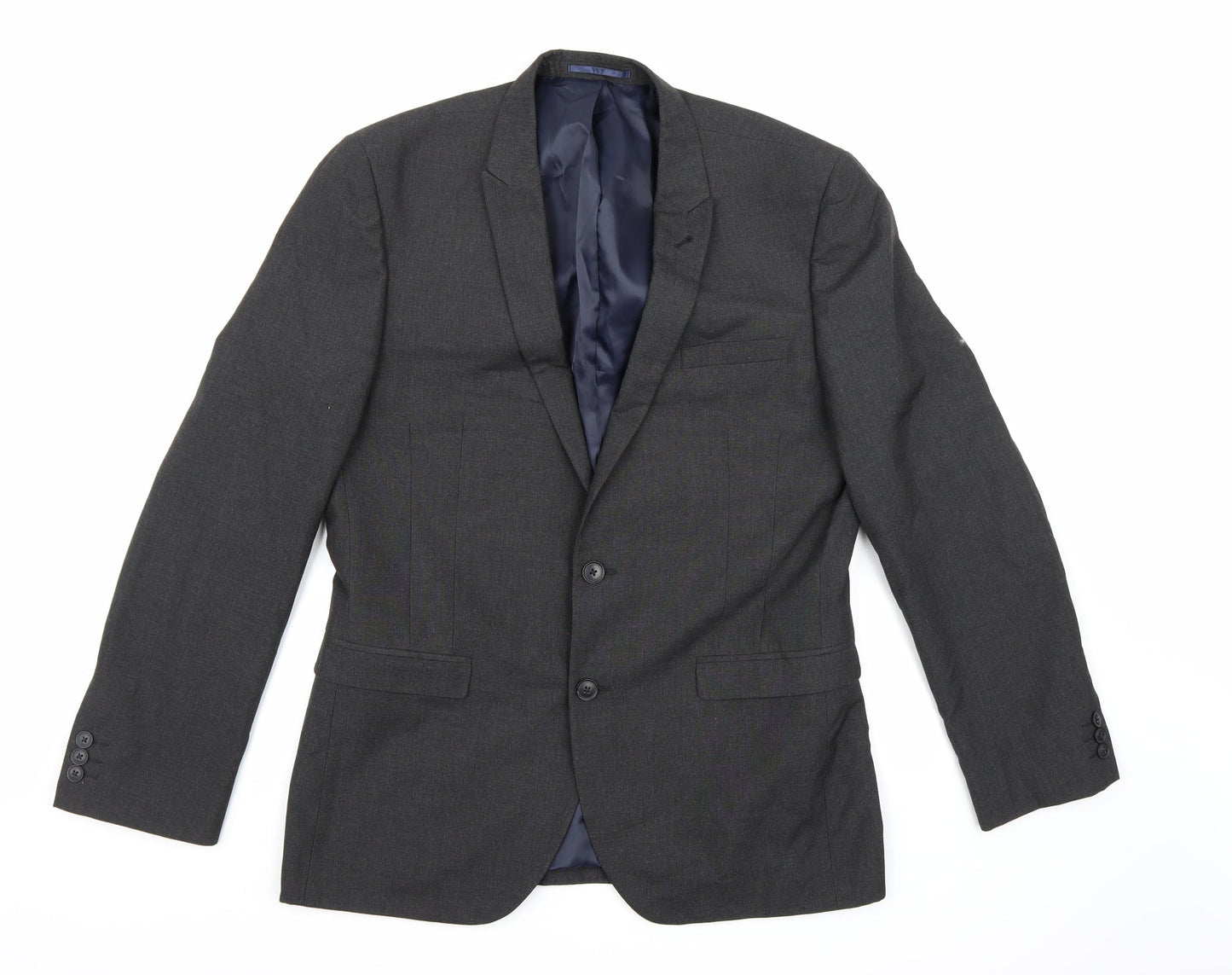 NEXT Mens Grey  Rayon Jacket Suit Jacket Size 42