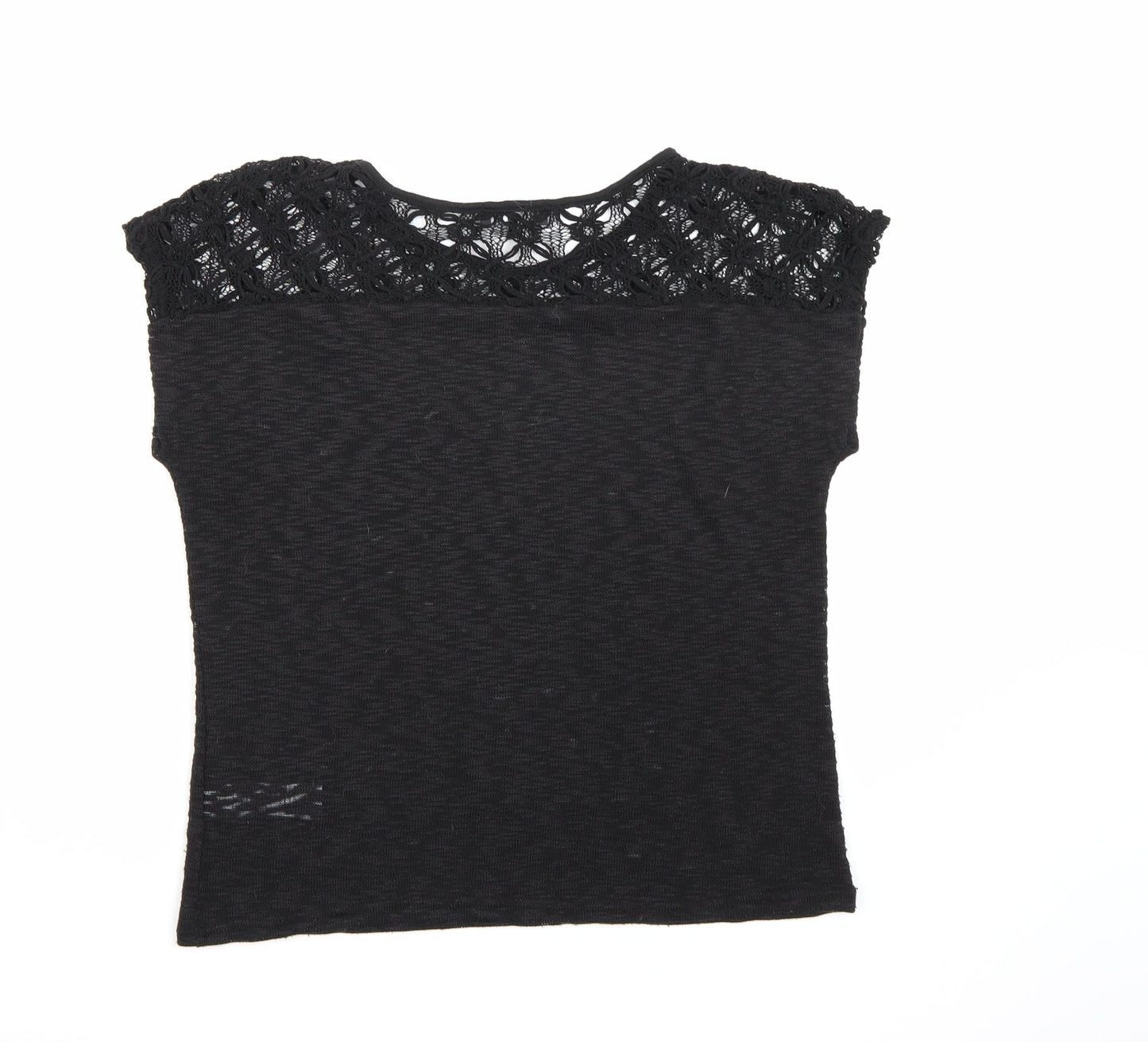 New Look Womens Black  Knit Pullover Jumper Size 12