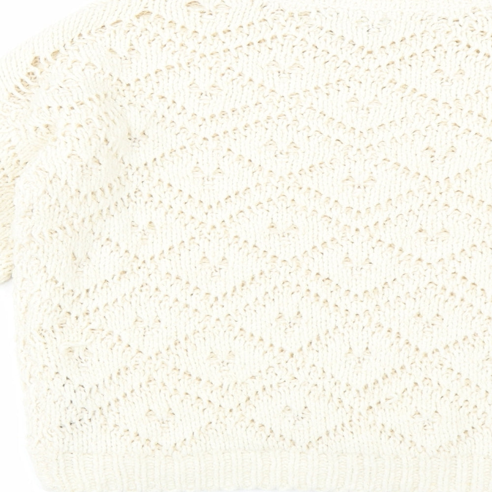 Primark Girls Ivory   Pullover Jumper Size 10-11 Years