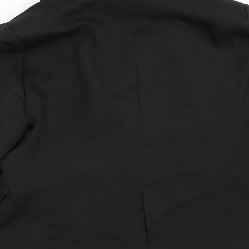 Preworn Womens Black   Jacket Suit Jacket Size L
