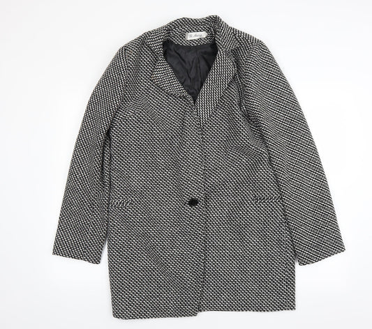 Preworn Womens Black Geometric  Jacket  Size XL