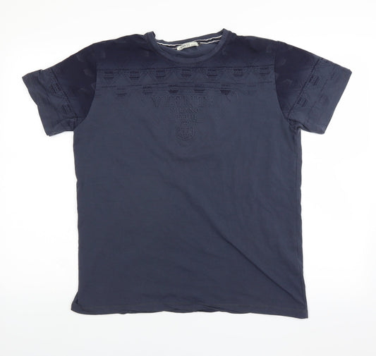 wirrus Mens Blue    T-Shirt Size L