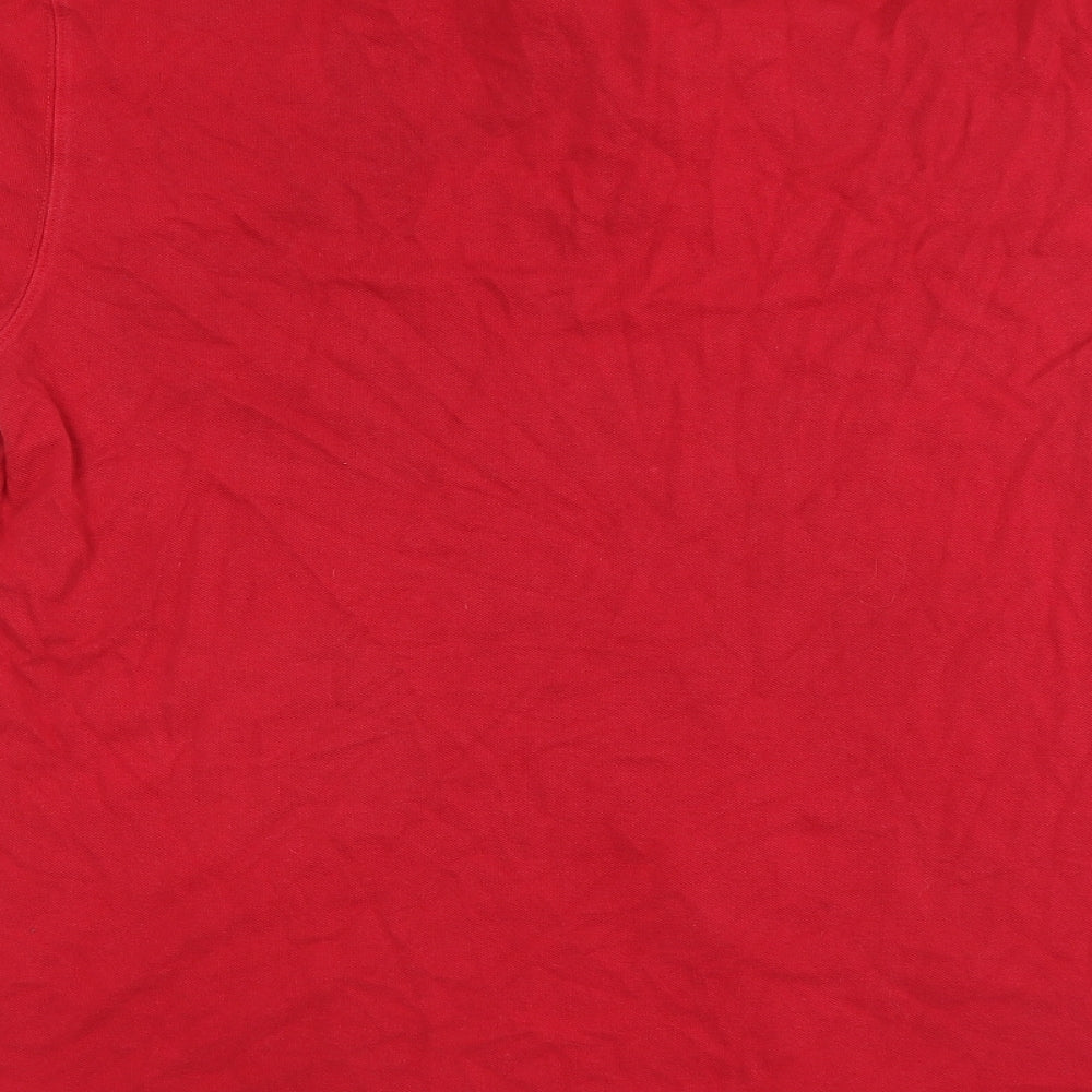 Cotton Traders Mens Red    Polo Size L