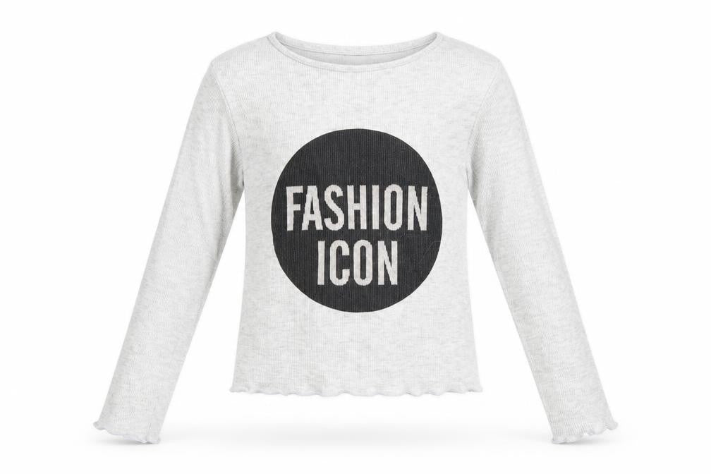 Primark Girls Grey   Basic T-Shirt Size 10-11 Years  - Fashion Icon