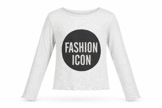 Front view of Primark girls’ grey basic t-shirt, size 10-11, years - fashion icon