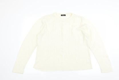 Additional front view of Bonmarché women’s ivory jumper, size M