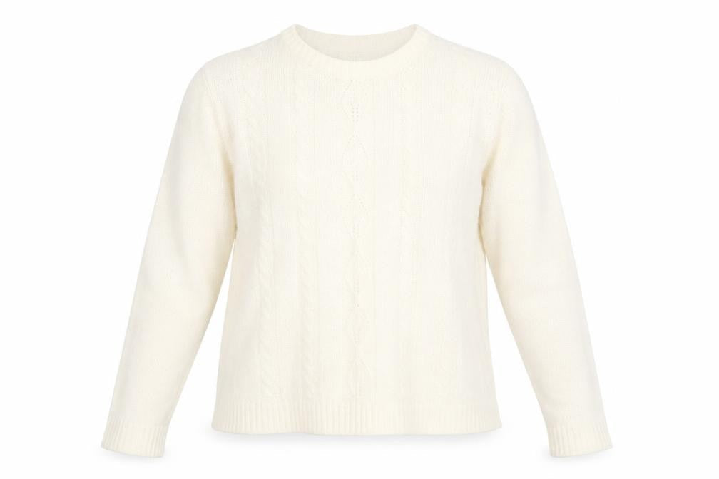 Bonmarché Womens Ivory Pullover Jumper Size M