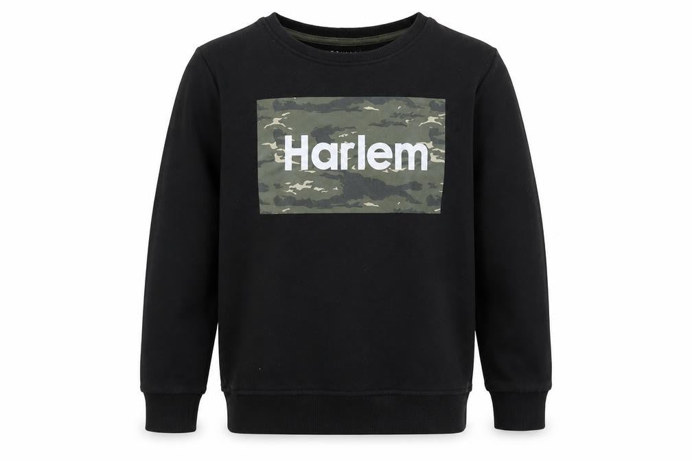 Primark Boys Black   Pullover Sweatshirt Size 10-11 Years  - harlem