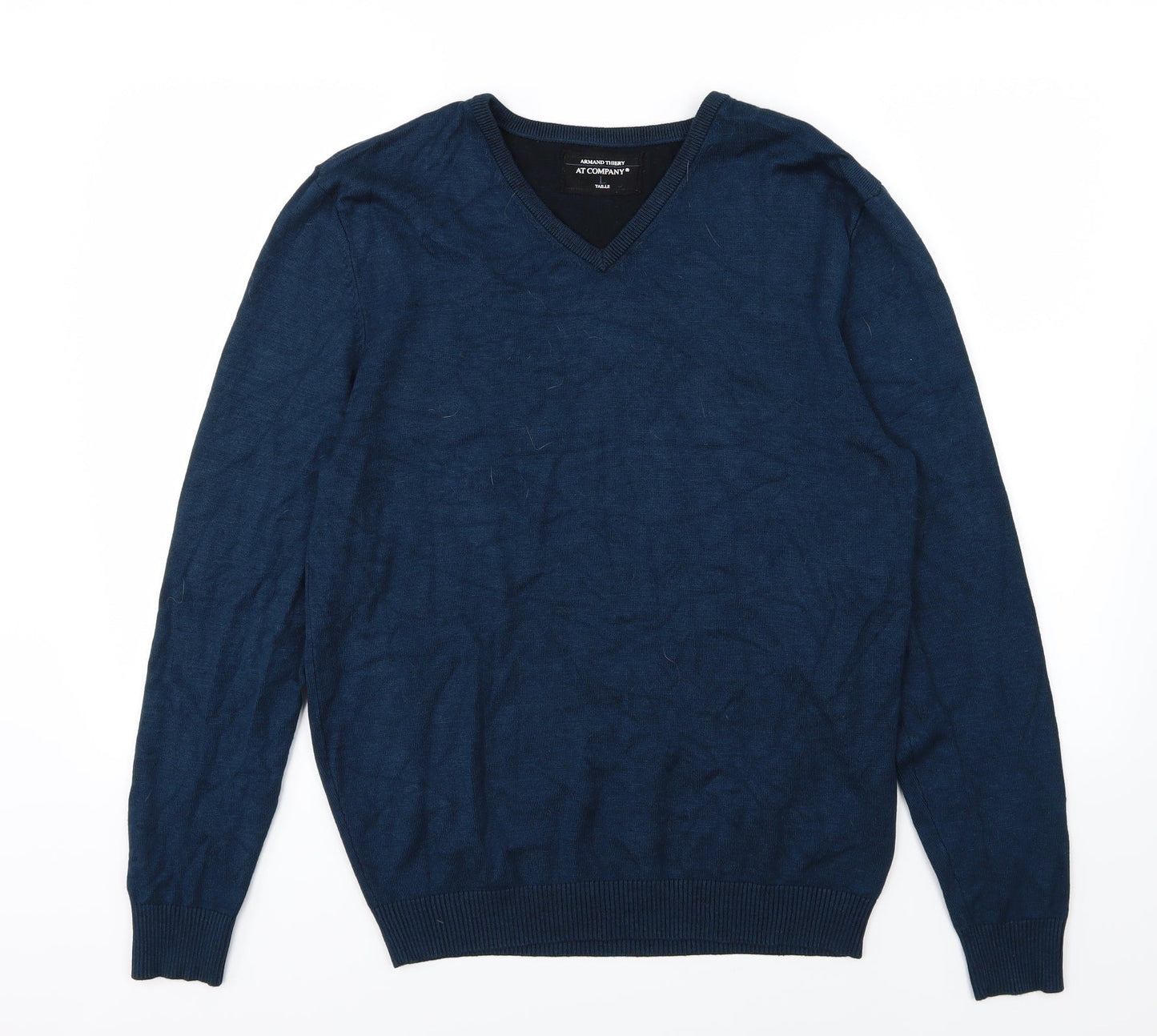 Armand Thiery Mens Blue  Knit Pullover Jumper Size L
