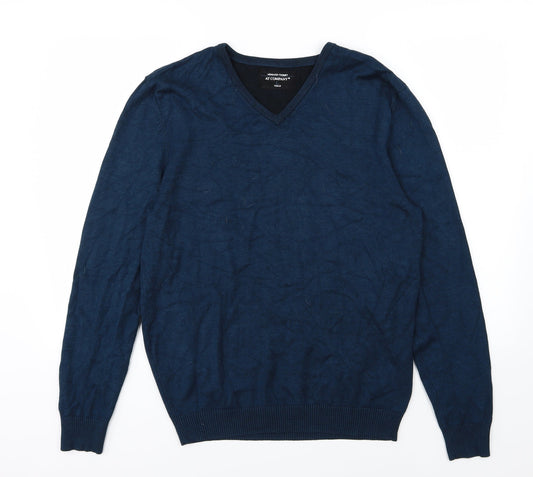 Armand Thiery Mens Blue  Knit Pullover Jumper Size L