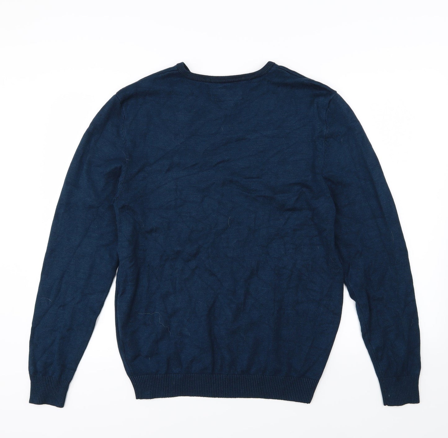 Armand Thiery Mens Blue  Knit Pullover Jumper Size L