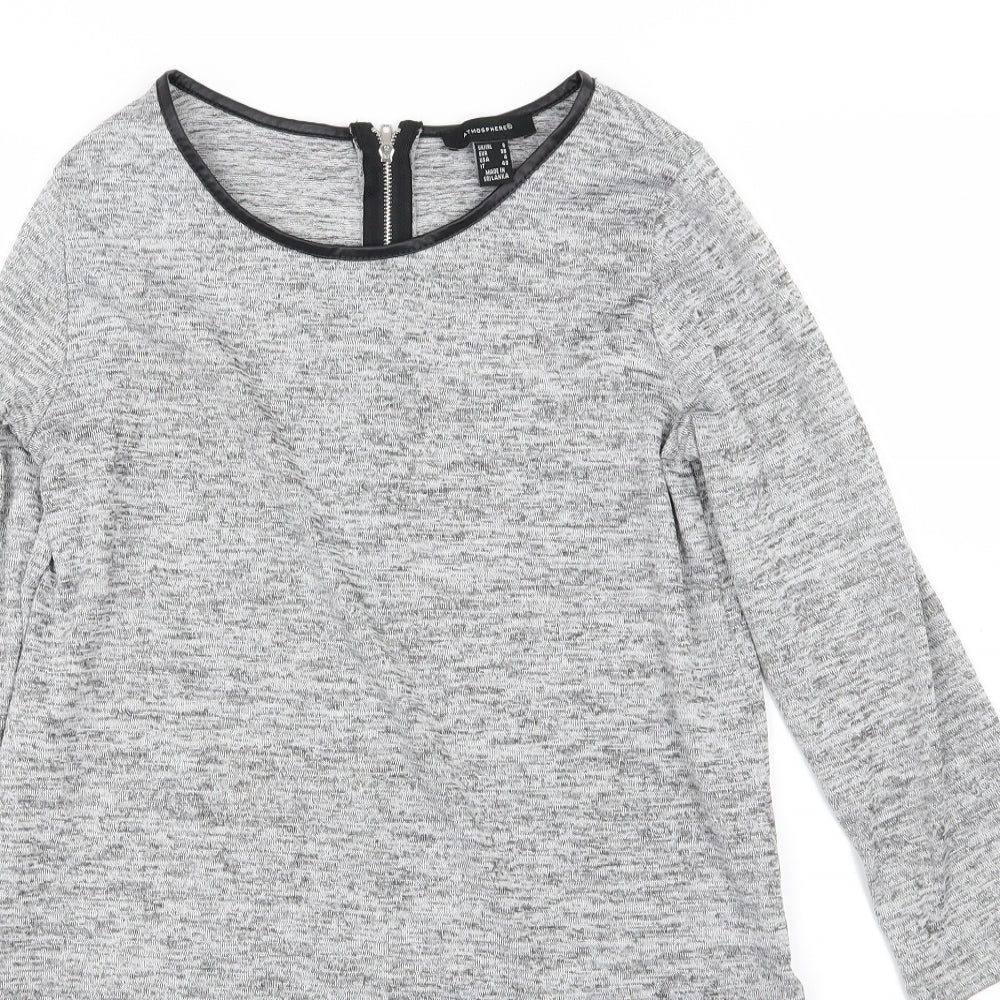 Atmosphere Womens Grey  Knit Pullover Jumper Size 8