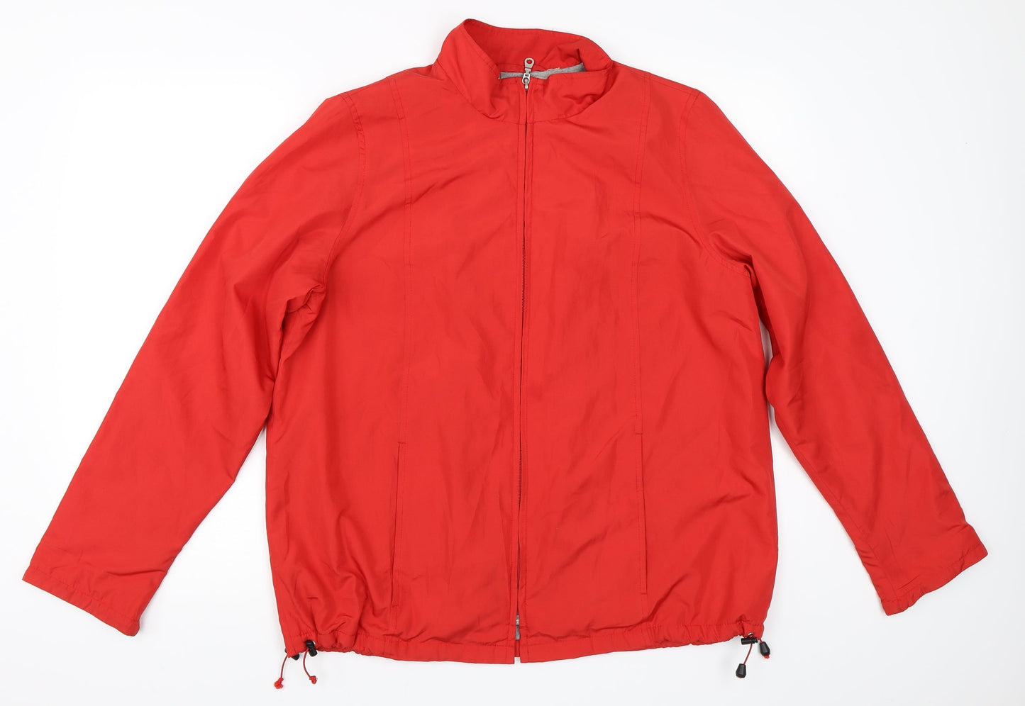 Preworn Womens Red   Windbreaker Coat Size 14