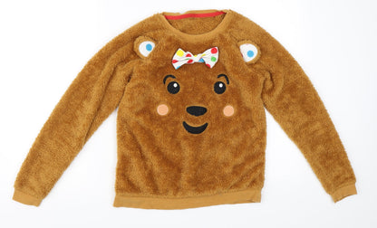 Additional front view of George girls’ beige jumper, size 12-13, years