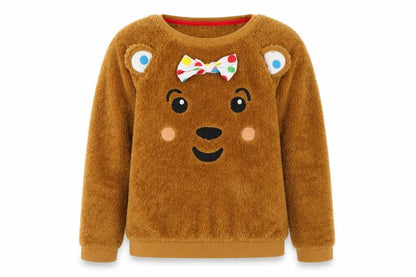 Front view of George girls’ beige jumper, size 12-13, years