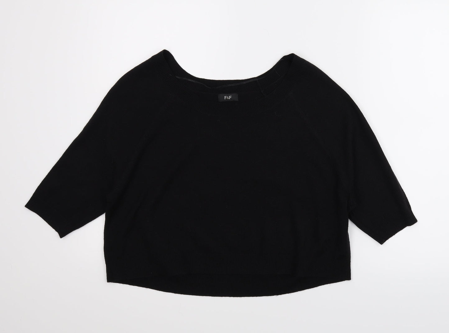 F&F Womens Black   Pullover Jumper Size 8