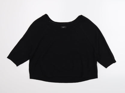 Additional front view of F&F women’s black jumper, size UK 8