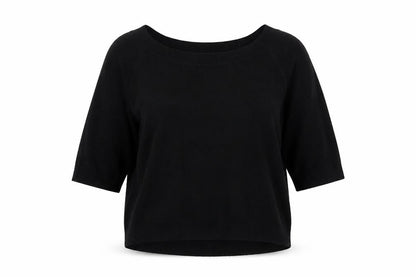 Front view of F&F women’s black jumper, size UK 8
