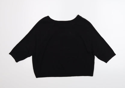 Back view of F&F women’s black jumper, size UK 8
