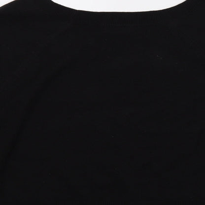 Brand and care label for F&F women’s black jumper, size UK 8